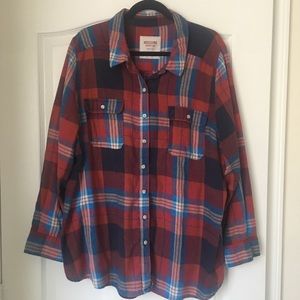 Plus Size Plaid Top